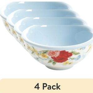 ❤️ New Pioneer Woman Sweet Rose Mini Dipping 4 Pack Bowls